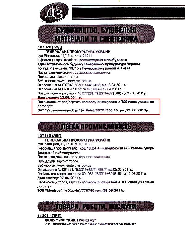 У відповідь на запит у «Віснику» 