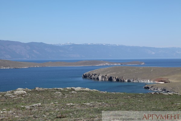 Вид на Малое море с южной оконечности острова