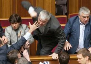 Драки в парламенте. 