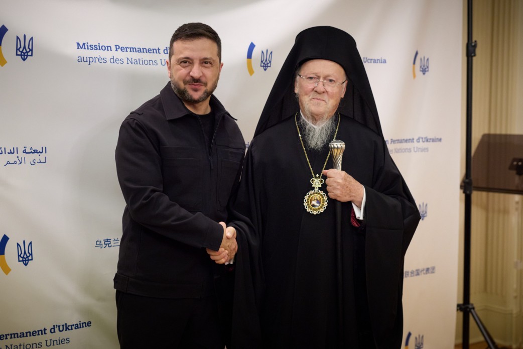 У Постійному представництві України при ООН відбулася зустріч Президента Володимира Зеленського та Вселенського Патріарха Варфоломія.