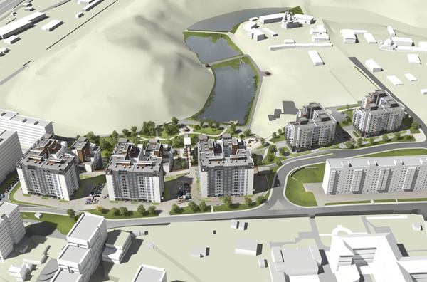 Рендери попереднього проєкту забудови. Зображення: ma-arch.com.ua