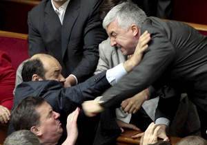 Драки в парламенте. 