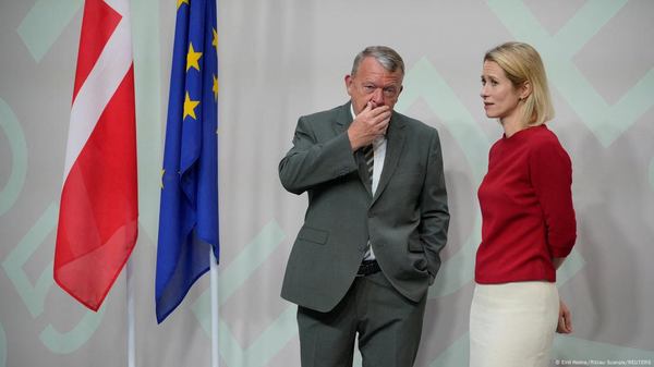 Ларс Люкке Расмуссен і Кая КалласФото: Emil Helms/Ritzau Scanpix/REUTERS