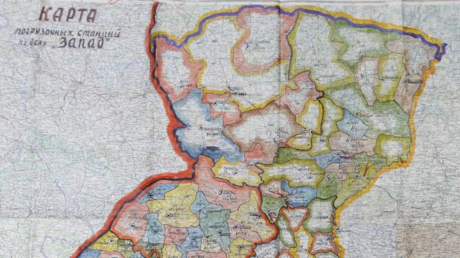 Карта проведення операції "Запад" / Джерело: ГДА СБУ