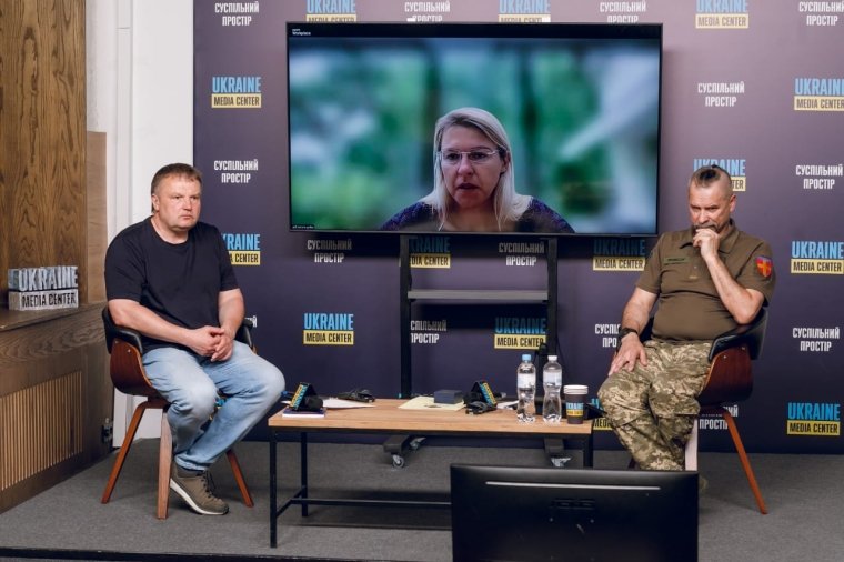 Онлайн-виступ Йоанни Ґетки під час презентації книги