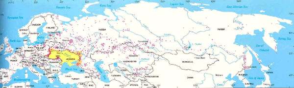 Расселение украинцев на просторах Евразии