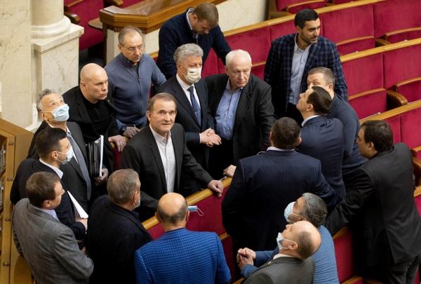 Партія ОПЗЖ в Верховній Раді, яка на сьогодні є забороненою. Фото: УНІАН