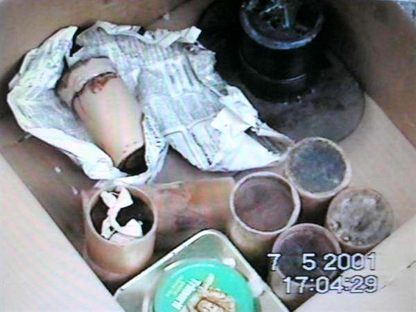 Часть арсенала преступников: