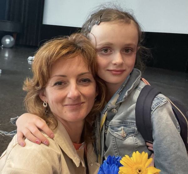 Катерина Кузнєцова з донькою