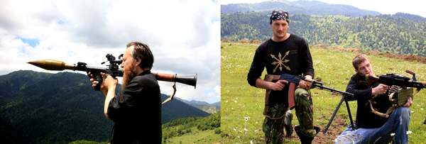 Александр Дугин и его последователи в Южной Осетии в 2008 году